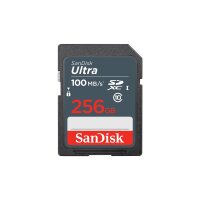 SanDisk Ultra - 256 GB - SDXC - Klasse 10 - UHS-I - 100...