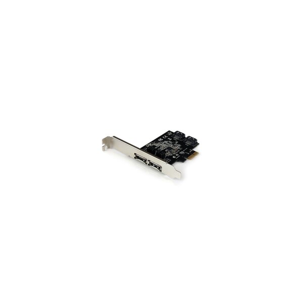 StarTech.com 2 Port SATA III PCI Express Schnittstellenkarte - 2 Port Serial-ATA 6Gbit/s PCIe Karte - SATA/eSATA Kontroller Karte für 2 Laufwerke - PCIe - SATA - CE - FCC - REACH - ASMedia - ASM1061 - 48 Bit - 0 - 50 °C