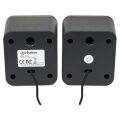 Manhattan 2600 Lautsprechersystem - USB - kompakt - 2 Lautsprecher - 2.0 Kanäle - Kabelgebunden - 6 W - 90 - 20000 Hz - 4 Ohm - Schwarz