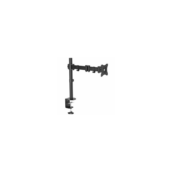 StarTech.com Monitorhalterung für VESA kompatible Bildschirme bis zu 34" und 8 kg - Gelenkige Halterung für einzelnen Monitor - höhenverstellbar mit Tischklemme/Durchführung - Schwarz - Klemme - 8 kg - 33 cm (13") - 68,6 cm (27") - 100 x 100 mm - Schwarz