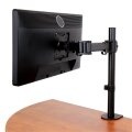 StarTech.com Monitorhalterung für VESA kompatible Bildschirme bis zu 34" und 8 kg - Gelenkige Halterung für einzelnen Monitor - höhenverstellbar mit Tischklemme/Durchführung - Schwarz - Klemme - 8 kg - 33 cm (13") - 68,6 cm (27") - 100 x 100 mm - Schwarz