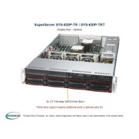 Supermicro SYS-620P-TRT - DDR4-SDRAM - SATA III - DVD-ROM - 120 W - Rack (2U)