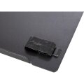 Inter-Tech 88887273 - Blindverschlussplatte - Schwarz - 2U - 89 mm - 482 mm - 16 mm