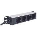 Intellinet 10" 1U Rackmount 4-Way Power Strip - Verlängerungsschnur ( Rack-montierbar ) - 125 V