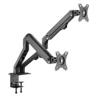 Hagor Easy Flex Dual vollbeweglicher Monitor-Tischhalter fuer 2x 43-68cm 17-27Zoll screens