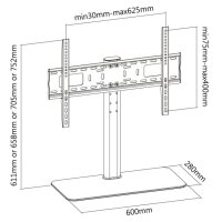 Techly Schreibtischhalterung für 1 LCD TV LED...