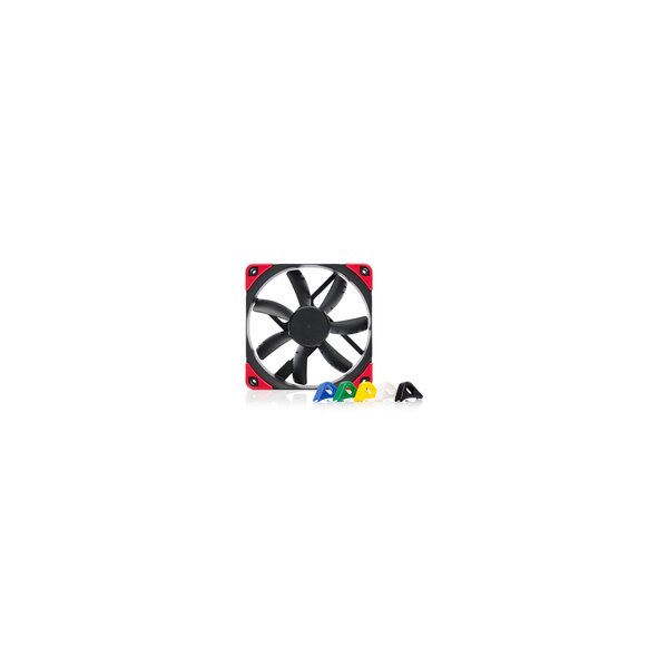 Noctua NF-S12A PWM chromax.black.swap - Ventilator - 12 cm - 300 RPM - 1200 RPM - 107,5 m³/h - Schwarz