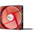 Inter-Tech L-12025 - Ventilator - 12 cm - 1200 RPM - 54 m³/h - Schwarz - Rot