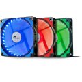 Inter-Tech L-12025 - Ventilator - 12 cm - 1200 RPM - 54 m³/h - Schwarz - Rot