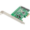 Dawicontrol DC-600e RAID - SATA - Serial ATA II - 0 - 1 - JBOD - 5 Gbit/s - Marvell 88SE9128 - Windows 2000 - Windows 7 Professional - Windows Vista Home Premium - Windows XP Professional - Halbe Höhe (Niedriges Profil)