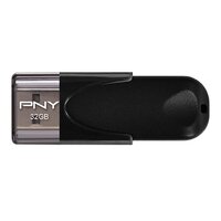 PNY Attaché 4 2.0 32GB - 32 GB - USB Typ-A - 2.0 - 25 MB/s - Kappe - Schwarz