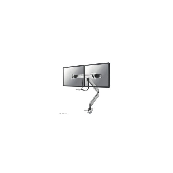 Neomounts NM-D775DXSILVER Monitorarm 10-32" - Gasfeder - Topfix - 180°-Stopp - Klemme/Durchführung - 25,4 cm (10") - 81,3 cm (32") - 100 x 100 mm - Höhenverstellung - Silber
