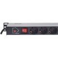 Intellinet Verlängerungsschnur ( Rack-montierbar ) - Wechselstrom 250 V - Eingabe, Eingang CEE 7/4 (SCHUKO)