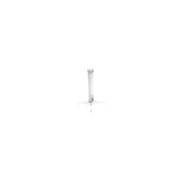 Techly Deckenhalterung für Beamer, ausziehbar, 38-58cm, Silber