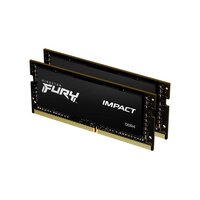 Kingston FURY 64GB 3200MT/s DDR4 CL20 SODIMM (Kit of 2) Impact - 64 GB - 2 x 32 GB - DDR4 - 260-pin SO-DIMM