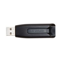 Verbatim V3 - USB 3.0-Stick 64 GB - Schwarz - 64 GB - USB Typ-A - 3.2 Gen 1 (3.1 Gen 1) - Ohne Deckel - Schwarz - Grau