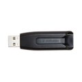 Verbatim V3 - USB 3.0-Stick 64 GB - Schwarz - 64 GB - USB Typ-A - 3.2 Gen 1 (3.1 Gen 1) - Ohne Deckel - Schwarz - Grau