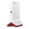 FRITZ! Repeater 6000 - Wi-Fi 6 (802.11ax) - Tri-Band (2,4 GHz / 5 GHz / 5 GHz) - Ethernet/LAN - Rot - Weiß - Tragbarer Router