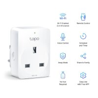 TP-LINK Tapo P100 - Verkabelt & Kabellos - Bluetooth / Wi-Fi - 2,4 - 2,4835 GHz - 2,4 MHz - 802.11b,802.11g,Wi-Fi 4 (802.11n) - WPA,WPA-PSK,WPA2,WPA2-PSK