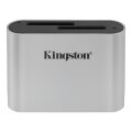 Kingston USB 3.2 Gen1 Workflow SDHC/SDXC UHS-II Speicherkartenlesegerät mit 2 Steckplätzen - SD - SDHC - SDXC - Schwarz - Silber - China - Windows 11 Enterprise x64 - Windows 10 - Windows 11 Home - Windows 10 Education - Windows 11 Pro,... - Mac OS X 13.0