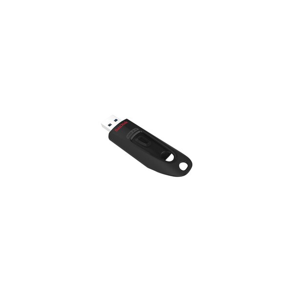 SanDisk Ultra - 128 GB - USB Typ-A - 3.2 Gen 1 (3.1 Gen 1) - 100 MB/s - Dia - Schwarz