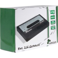 Inter-Tech HD-25620 - HDD-Gehäuse - 2.5 Zoll - SATA - Serial ATA II - Serial ATA III - 5 Gbit/s - USB Anschluss - Schwarz - Weiß