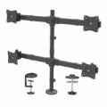 StarTech.com Tisch Monitorhalterung für vier Monitore - Monitorarm für 4 VESA Monitore(2x2) bis zu 27"(je 8kg) - Gelenkig - höhenverstellbar - Neig/Schwenk/Drehfunktion - Klemme/Durchführung - Klemme - 32 kg - 33 cm (13") - 68,6 cm (27") - 100 x 100 mm -