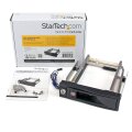 StarTech.com 5.25 Zoll Hot Swap Wechselrahmen ohne Schublade für 3.5 Zoll Festplatten - Internes SATA Backplane Gehäuse - Abschließbarer Laufwerksschacht - 13,3 cm (5.25") - Frontblende - Schwarz - 3.5" - SATA - Serial ATA II - Serial ATA III - Aluminium