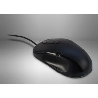 Inter-Tech M-3026 - Beidhändig - Optisch - USB Typ-A - 1000 DPI - Schwarz