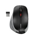 Cherry MW 8C ERGO - rechts - Optisch - RF Wireless + Bluetooth - 3000 DPI - Schwarz - Grau