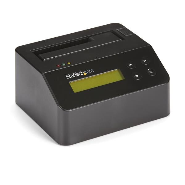 StarTech.com USB 3.0 Standalone Eraser Dock for 2.5" & 3.5" SATA Drives - Festplattenlöscher - Schwarz