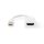DIGITUS AK-340416-002-W - DisplayPort Adapterkabel, mini DP - HDMI Typ A St/Bu, 0,2m, HDMI 2.0, aktiv, CE, gold, we