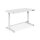 DIGITUS DA-90406 - Elektrisch höhenverstellbarer Tisch120x60x12cm top 50kg Last, USB-Ladeanschlüsse, weiß