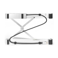 DIGITUS DA-90424 - Notebook Riser mit 5-Port USB 3.0 Hub PD Ladefunktion, silver