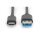 DIGITUS DB-300136-010-S - USB Type-C Verbindungskabel, Type-C - A St/St, 1.0m, 3A, 5GB, 3.0, sw