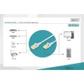 DIGITUS DK-1624-A-010S - CAT 6A U-FTP Slim Patchkabel, Cu, LSZH AWG 28/7, Länge 1 m, Farbe grau