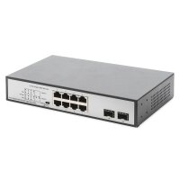 DIGITUS DN-95140 - 8-Port Gigabit Switch 8xRJ45 (6xPoE)+...