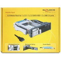 Delock 47209 - 13,3 cm (5.25") - I/O ports panel -...