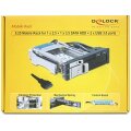 Delock 47209 - 13,3 cm (5.25") - I/O ports panel - Schwarz - SATA - SATA