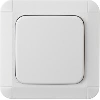 Brennenstuhl BrematicPRO Funk-Einbauwandschalter Unterputz UPWS 868 01 W1000 - Tasten - Kabellos - Weiß - IP20 - 868.3 MHz - 100 m - 80 mm