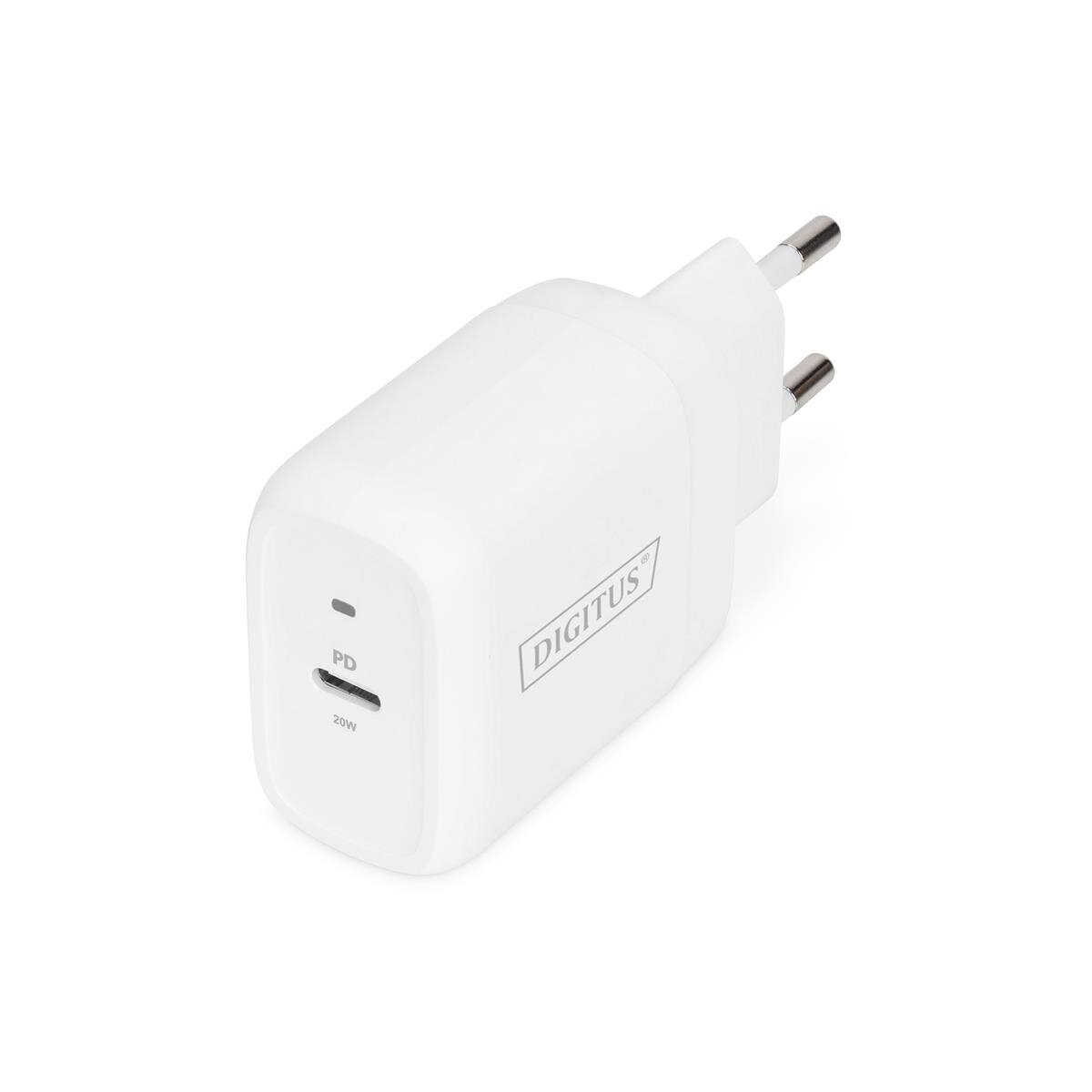 DIGITUS DA-10196 - USB-C Ladeadapter 20W, PD 3.0, weiß
