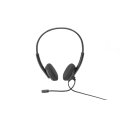 DIGITUS DA-12202 - Stereo Office Kopfhörer, On Ear, noise reduction Kabel 1,95 m,2x3,5mm Stereobuchsen