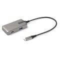 StarTech.com USB-C Multiport Adapter - USB-C auf 4K 60Hz HDMI 2.0 - 100W Power Delivery Pass-through - 3-Port 10Gbit/s USB 3.1 Hub - Reiseadapter USB Typ-C Mini Docking Station - 25cm Kabel - 2x USB-C - 1x USB-A 3.1 - Kabelgebunden - USB 3.2 Gen 2 (3.1 Ge