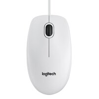 Logitech B100 - optische Maus - weiß