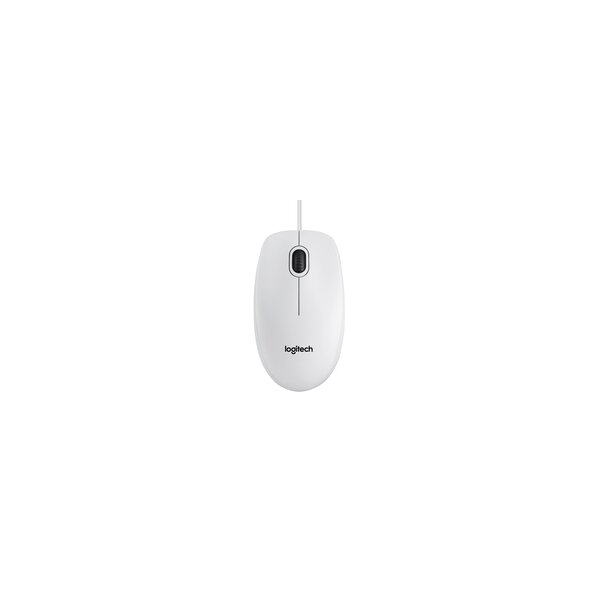 Logitech B100 - optische Maus - weiß
