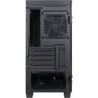 Inter-Tech X-608 Infinity Micro - Tower - PC - ITX - micro ATX - Glas - Gaming - Blau - Grün - Rot