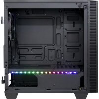 Inter-Tech X-608 Infinity Micro - Tower - PC - ITX - micro ATX - Glas - Gaming - Blau - Grün - Rot