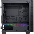 Inter-Tech X-608 Infinity Micro - Tower - PC - ITX - micro ATX - Glas - Gaming - Blau - Grün - Rot