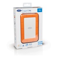 LaCie Rugged Mini - 2 TB - 3.2 Gen 1 (3.1 Gen 1) - 5400 RPM - Orange - Silber