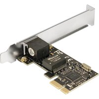 Inter-Tech ST-705 - Eingebaut - Kabelgebunden - PCI Express - Ethernet - 1000 Mbit/s